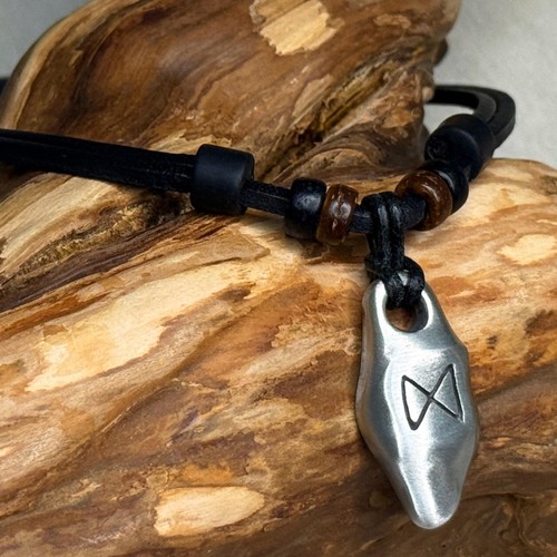 Collana pelle uomo donna - in,