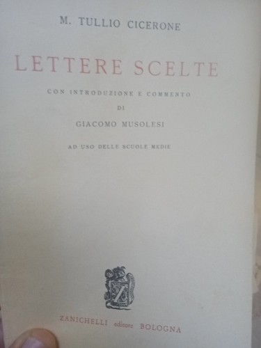 Lettere scelte tullio cicerone - lettere,