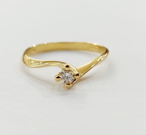 Anello oro giallo fidanzamento - giallo,