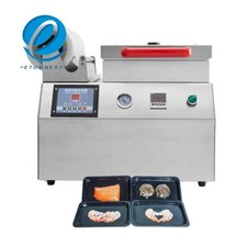 Piccolo vassoio sigillante confezionatore sigillatrice alimenti contenitori plastica pelle sottovuoto