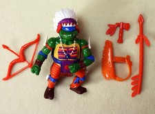 1992 Teenage Mutant Ninja Turtles CHIEF LEO Wacky West 40030 TMNT lancia ascia ad arco