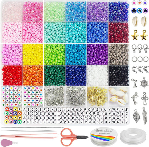 4mm perline semi vetro - di, per