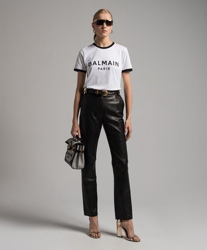 Shirt balmain crop - t-shirt,