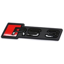 Originale Audi RS3 (8Y) scritta Black Edition griglia radiatore emblema logo nero
