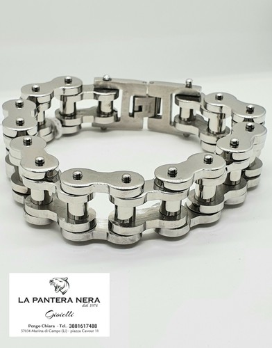 Bracciale uomo acciaio catena - acciaio,
