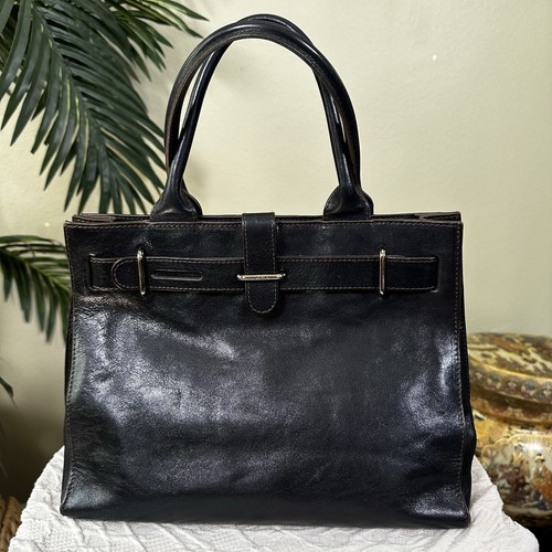 Furla leather satchel black - leather,