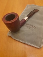 PIPA PIPE PFEIFE SAVINELLI 401 CLUB SABBIATA CON VERA ARGENTO A FILO