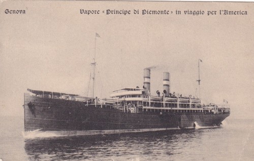 Cartolina genova vapore - di, ,vapore