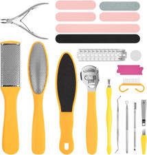 Kit per Pedicure,Kit Pedicure Professionale Da 30 Pezzi,Kit per La Cura Dei Pied