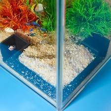 Tunnel per pesci angolo retto PLA acquario grotta angolo sotterraneo gioco finestra tunnel