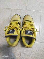 jordan 4 lightning gialle, usate ma tenute bene, scatola, scontrino
