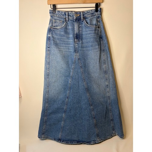 Maxi gonna zara line denim - maxi, a-line