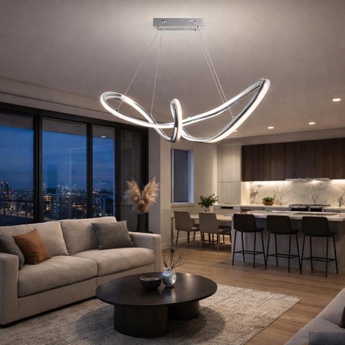 Lampadario led intrecciato - , a