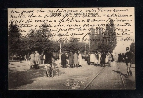 Cartolina pinerolo piazza - pinerolo,
