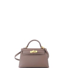 Hermes Kelly Mini II Bag Grey