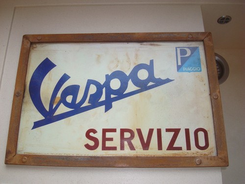 Tabella insegna vespa piaggio - tabella/,