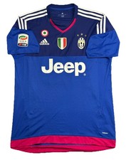 MAGLIA CALCIO FC JUVENTUS NETO MATCH WORN PREPARATA INDOSSATA 2015/16 ADIDAS