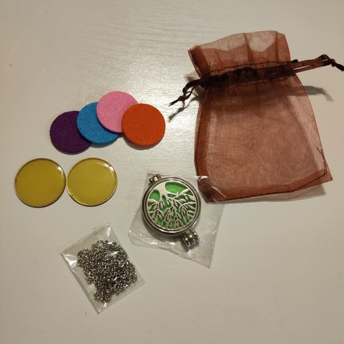 Collana tonda albero feltro - tonda,