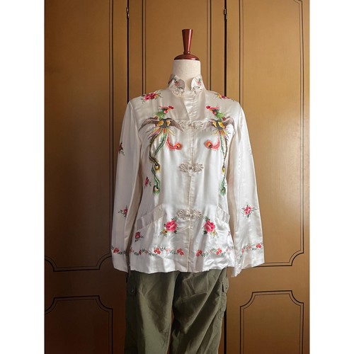 Blusa vintage seta bianca - seta,