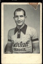 cartolina ciclismo Bartali Lama autografata