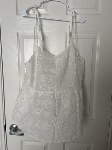 Canotta broderie occhiello - canotta,