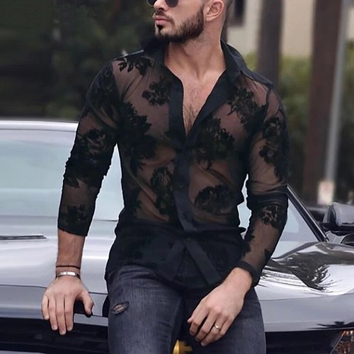 Camicia uomo pizzo - camicia,