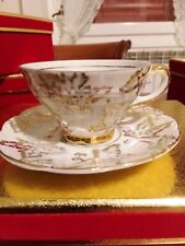 Tazzina vintage Bavaria Fash porcellana decorata oro zecchino regalo Egoiste