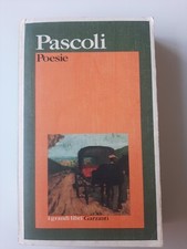 Giovanni Pascoli poesie Garzanti 1974 Prima Edizione