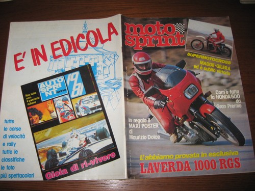 Motosprint 1982 test - motosprint, laverda
