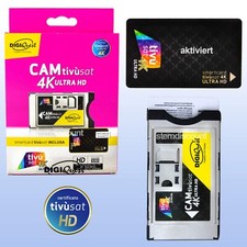 CAM Tivusat 4K+ Smartcard attivata CI+ modulo + scheda RAI + Mediaset Tivùsat IT
