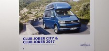 Westfalia: VW T6 Club Joker City / Club Joker 2017 (opuscolo); agosto 2016