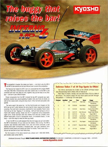 Kyosho inferno buggy - mp-6,
