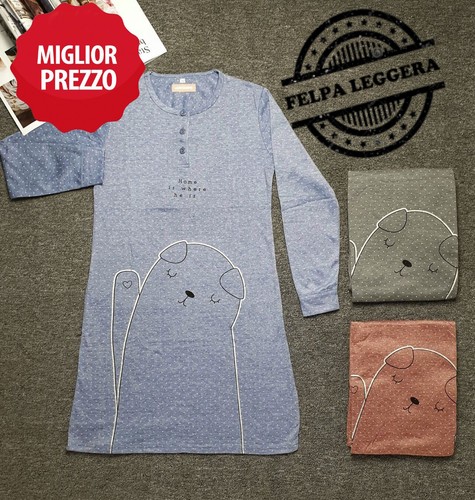 Camicia notte donna sunshine - camicia,