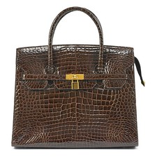 Borsa tote in vero coccodrillo