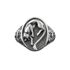 Anello con sigillo animale da