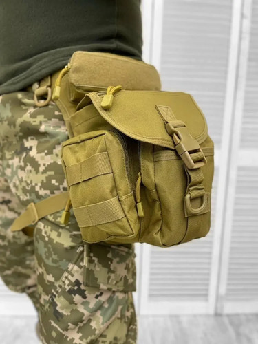 Borsa tattica per gambe - , coyote