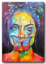 Quadro astratto ARTISTA ORIGINALE 70 cm x 100 cm quadro moderno XXL quadri - arte esclusiva