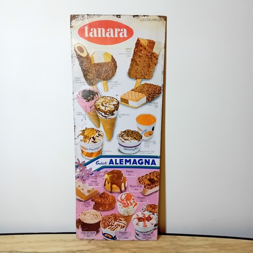 Insegna tabella gelati - gelati, tanara