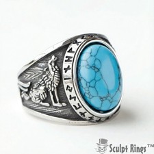 Anello lupo vichingo Sculpt