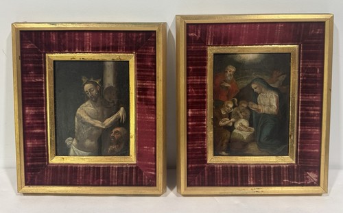 Antico dipinto xvi secolo - secolo, su