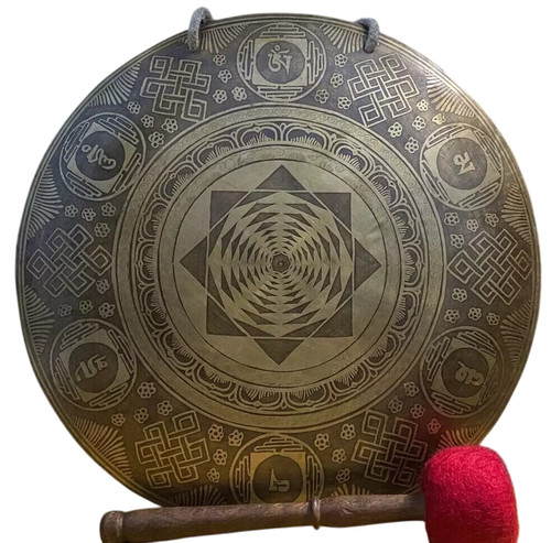 Gong tibetano fatto - mano, da