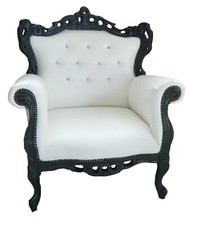 Poltrona Barocco in legno di faggio massello