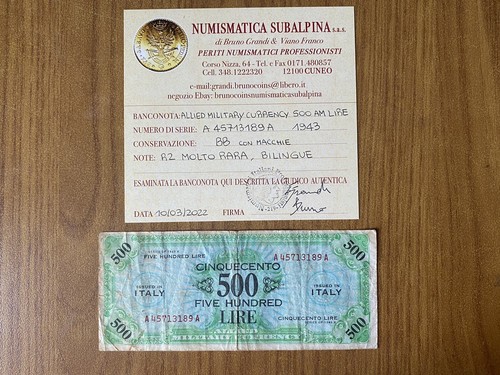 Banconota 500 lire - banconota,