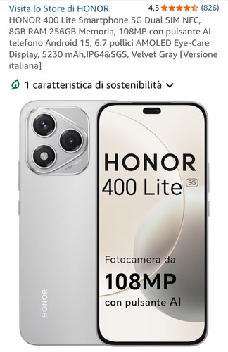 Honor 400 lite - dual, 8gb