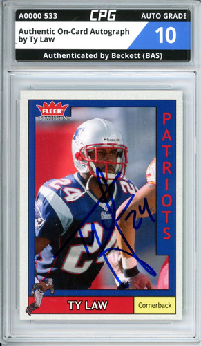 Authentic card autograph - on-card,