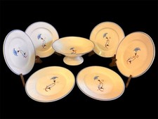 servizio piatti Richard Ginori San Cristoforo aerografo Gió Ponti alzatina