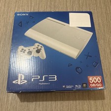 Playstation 3 Ultra Slim Blanche 500go Complète En Boîte