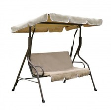 Dondolo da Giardino 3 Posti Sorrento color Marrone stile Moderno 8004944121267