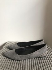 Tods Tod´s Gr 37 Halbschuhe Ballerinas Slipper Schuhe Grau Neuwertig  NP 450€
