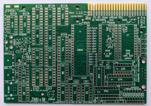 New pcb for sinclair zx81 - sinclair,